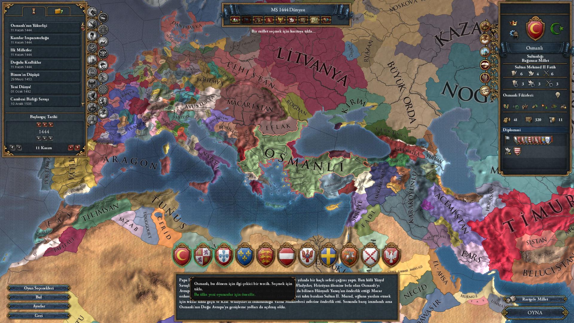 Europa Universalis IV ekran görüntüsü 1